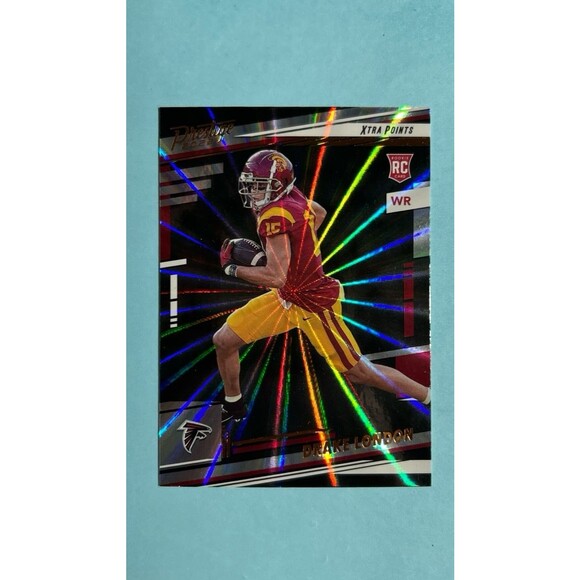 2022 Prestige Falcons Drake London Sunburst Rookie Card #309 - Picture 1 of 2